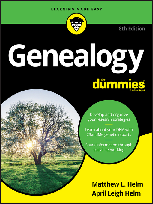 Title details for Genealogy For Dummies by Matthew L. Helm - Wait list